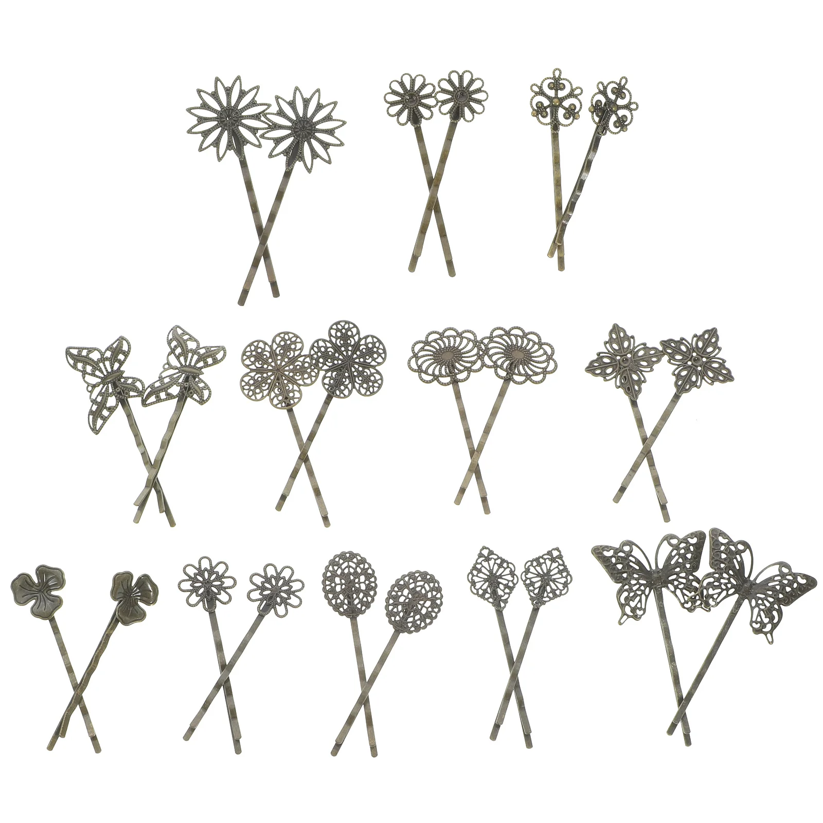 

24Pcs Retro Hair Pins Fine Workmanship Attractive Appearance Women Gift Headwear Decor Vintage Hair Pin Vintage Headdress