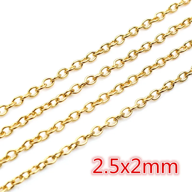 Never Fade Stainless Steel Gold Plated Necklace Chains