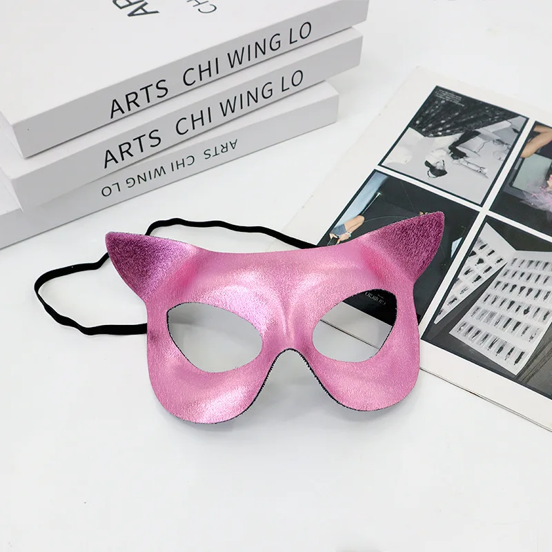 Masque facial de chat Sexy, demi-visage, Animal renard, masques pour les yeux pour femmes, Halloween, carnaval, mascarade, accessoires de Costume de fête, cadeaux