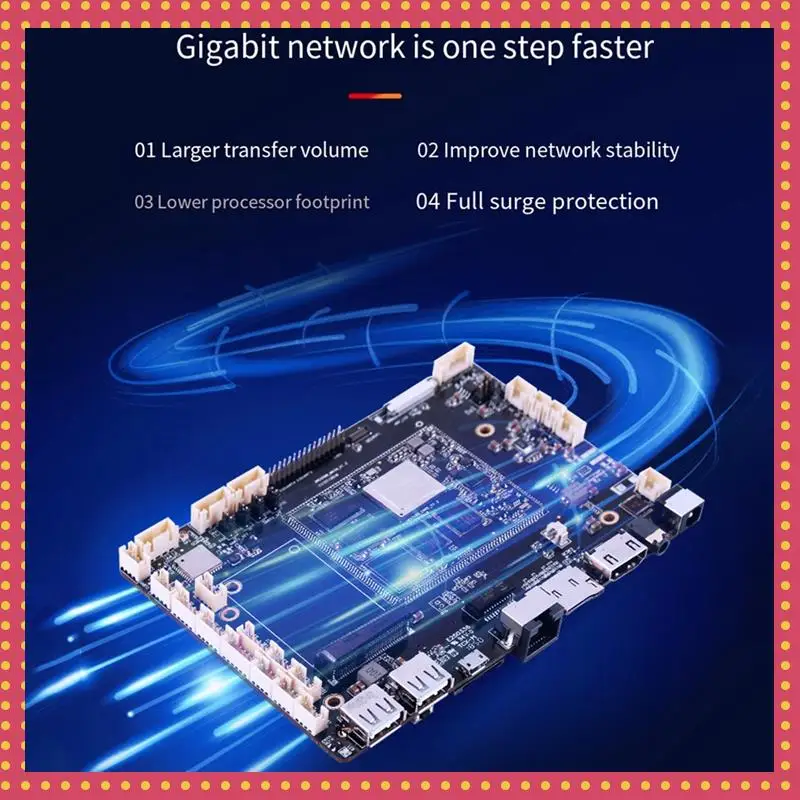 B74A Modul Kontrol Industri Port Jaringan Ganda RK3288/3568 Tablet Motherboard Android 3588 Sistem Modul Linux3399