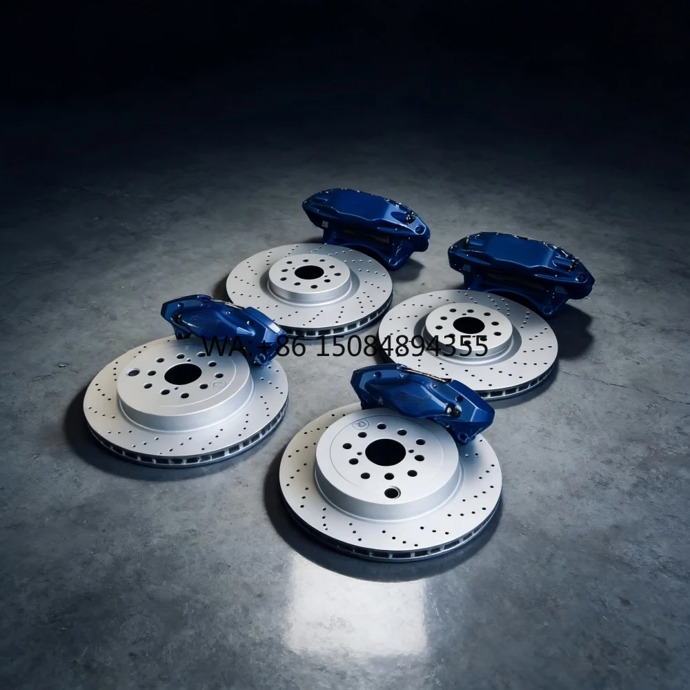 

vFront 6 Pot & Rear 4 Pot Brake Calipers with 380mm Fish Hone Discs for Vehicle Brake Modification