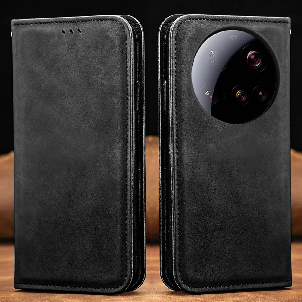 For Xiaomi 15 Ultra 5G 2025 Luxury Case Magnetic Leather Wallet Card Holder Book Shell Mi Phone Xiaomi15 Ultra Case Shockproof