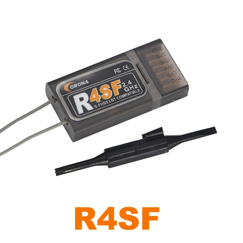 Corona 2.4G R4SF 4 Channels S-FHSS/FHSS receiver compatible FUTABA SFHSS 14SG  T8J T10J Radio