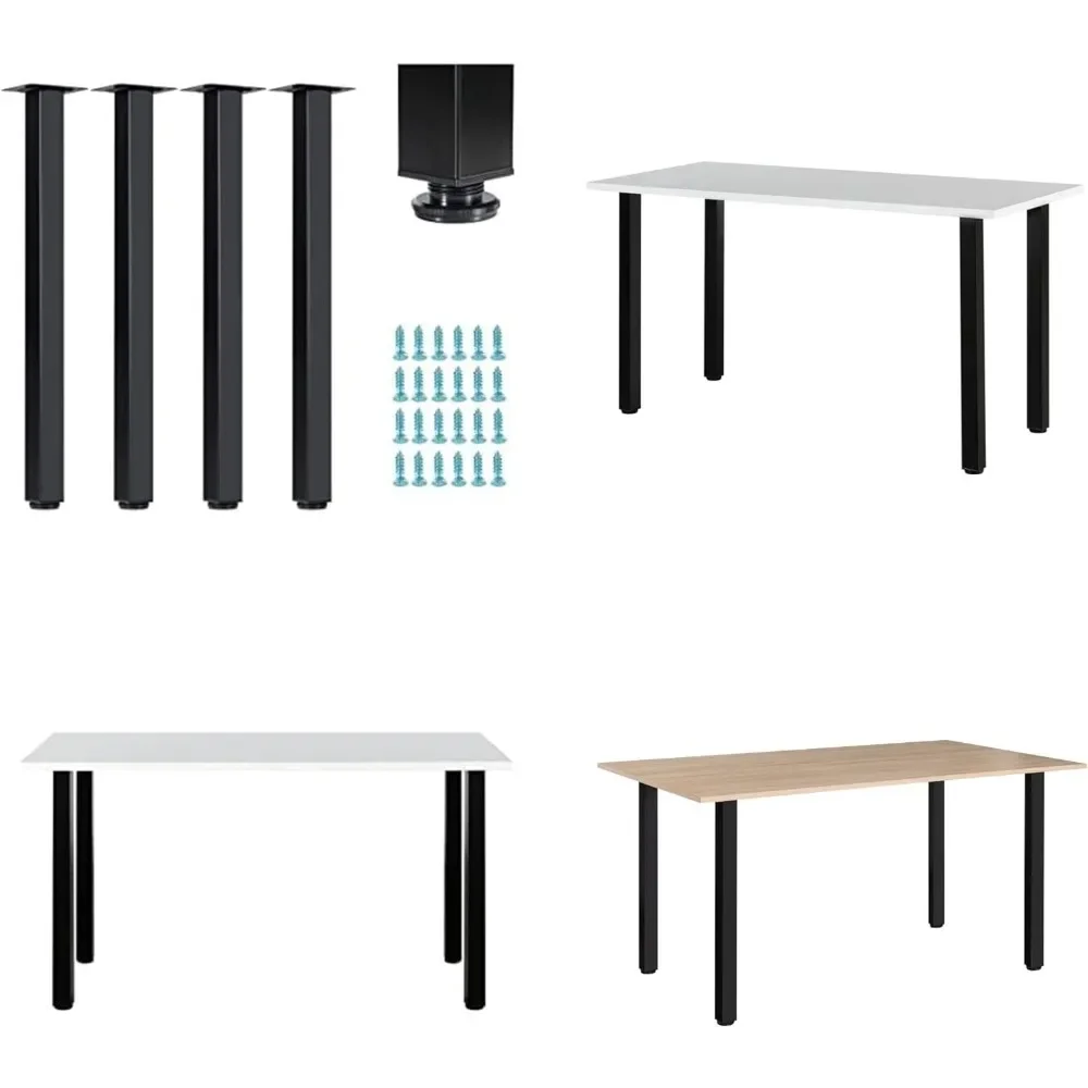 Table Legs 28 inches, Furniture Legs, Metal  Legs, Square Table Legs Adjus , Computer Table Legs, Coffee Tabl