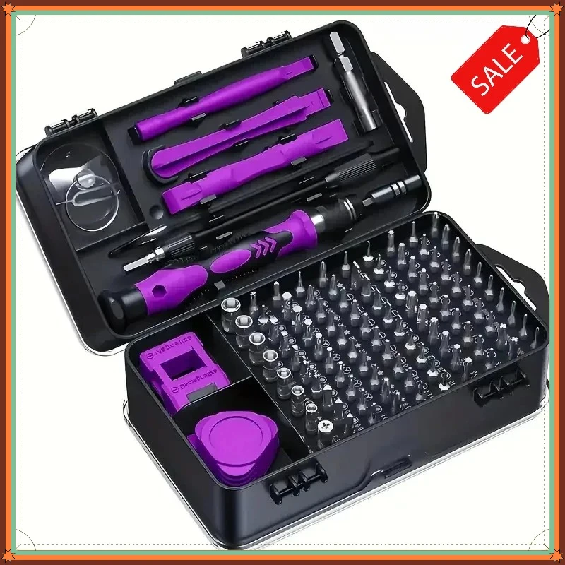 115-teiliges Präzisions-Schraubendreher-Set, Mini-Reparaturset, Torx-Triwing-Bits für Computer, Macbook, Elektronik-Reparaturen, Geschenk für Männer