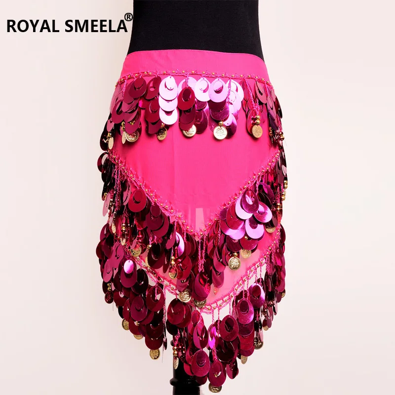 1pcs/lot Sexy Belly dance hip scarf  embroidery sequins belly dance waistchain