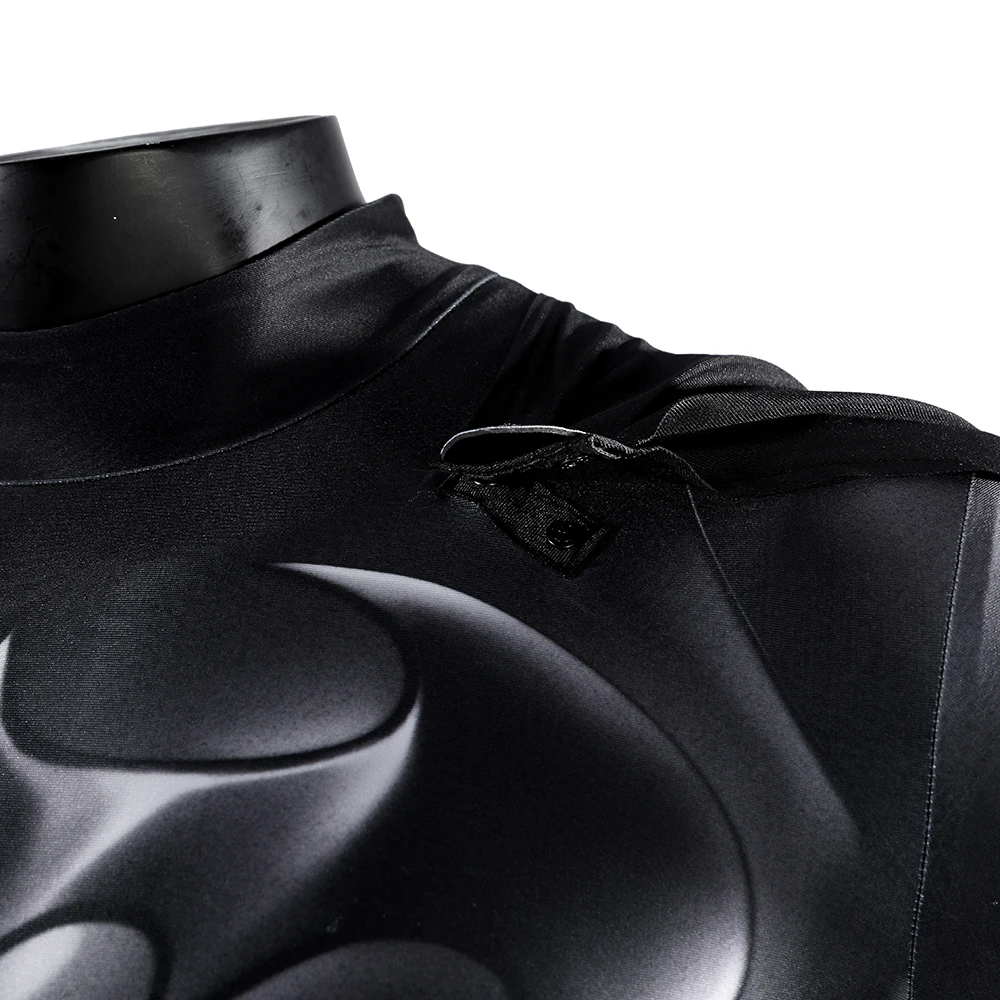 Knights Superhero Forever Bruce Wayne Cosplay Costume Men Bat Jumpsuit Halloween Carnival Fitting Suit Bodysuit Cape Party - view 4
