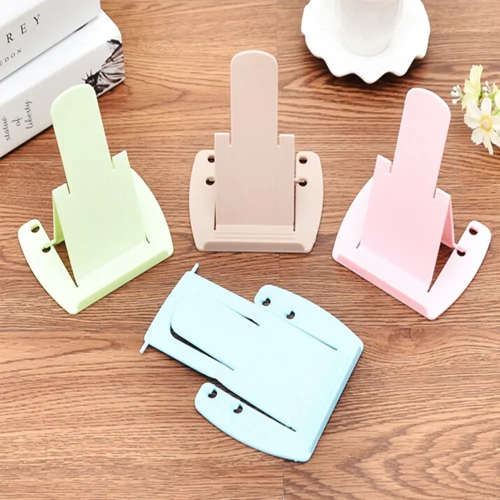 Folding Plastic Storage Rack Adjustable Universal Phone Holder Creative Mini Tablet Support Multifunction Desktop Stand