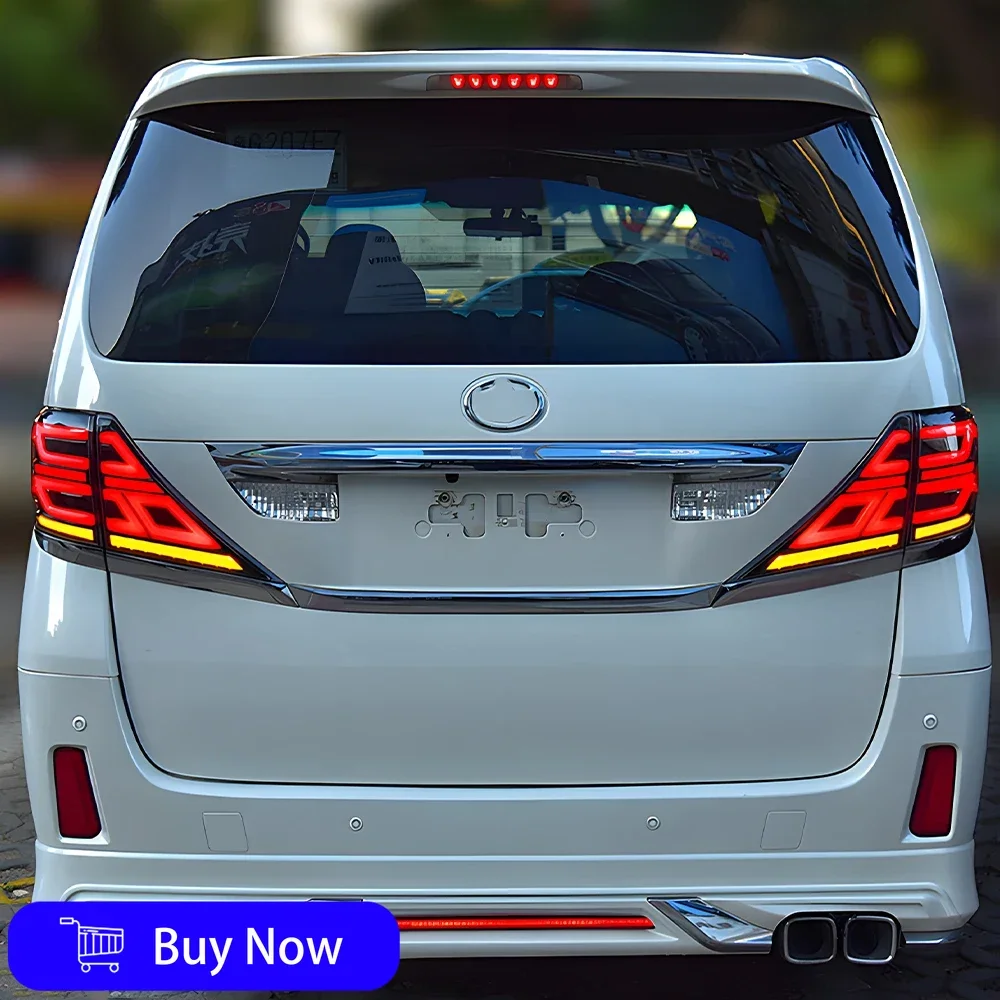 

Для Toyota ALPHARD 2009-2014 автомобильные задние фонари в сборе, светодиодные автоматические задние фонари, обновление, высокая конфигурация, аксессуары для противотуманных тормозных сигналов