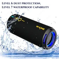 Wireless Bluetooth Speaker Super Bass IPX6 Waterproof Outdoor Sound Colum with RGB Light DSP Digital Sound Effects Bluetooth 5.3
