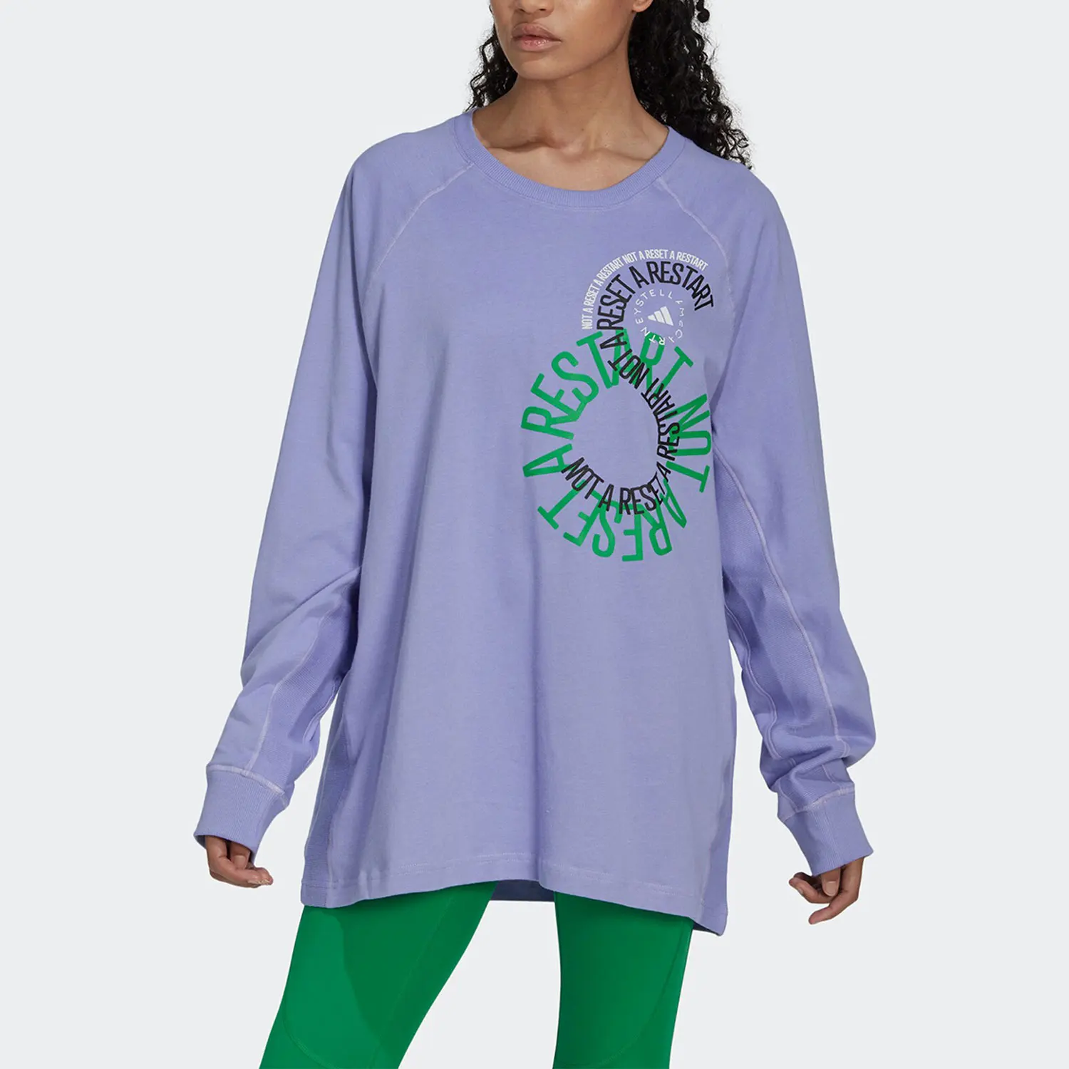 

Adidas подлинная SMC новая мужская и женская спортивная свободная футболка с длинными рукавами и принтом IB5896