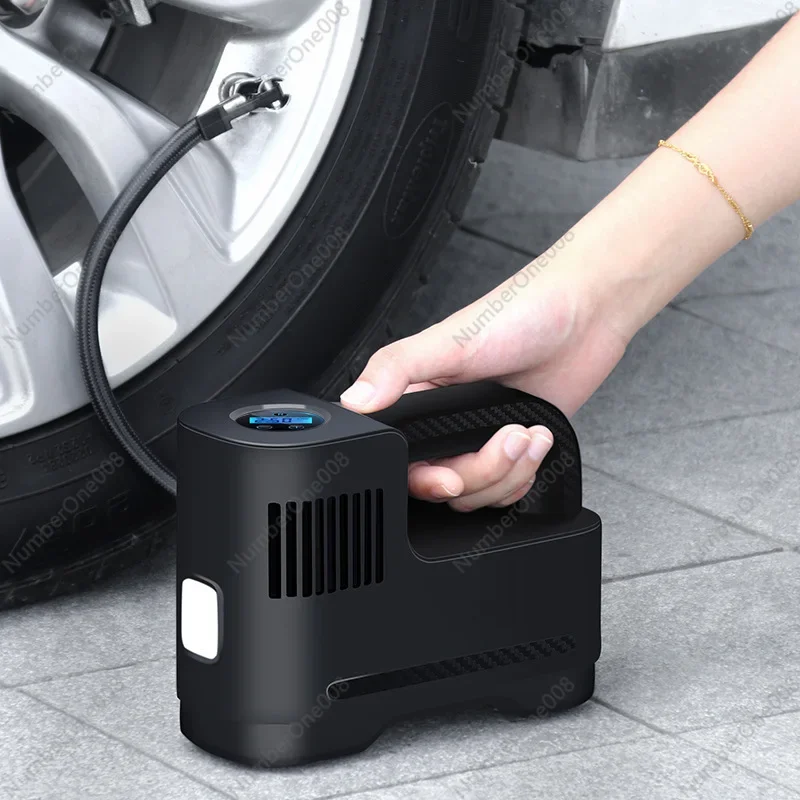 Portable Wireless Smart Car Tire Inflator with Digital Display and Auto Shut-off