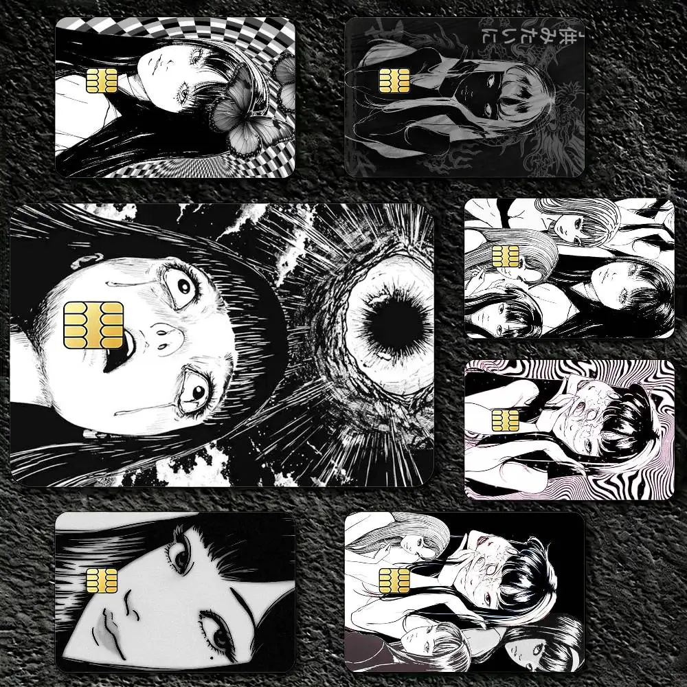 

T-Tomie Junji Ito Decorative Waterproof Film Skin Cover Credit Card Stickers Debit Front Bank Bus Pass