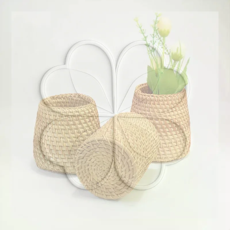Rattan Pen Holder Pen Holder For Desk Waterproof And Sturdy Pen Holder School Office Supplies Stationery Desk Organizer