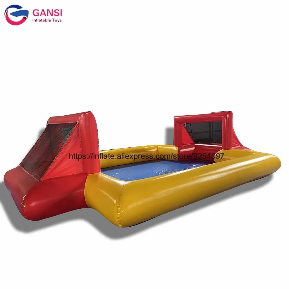 

Mini Inflatable Football Court Team Games Inflatable Indoor Soccer Field For Kids