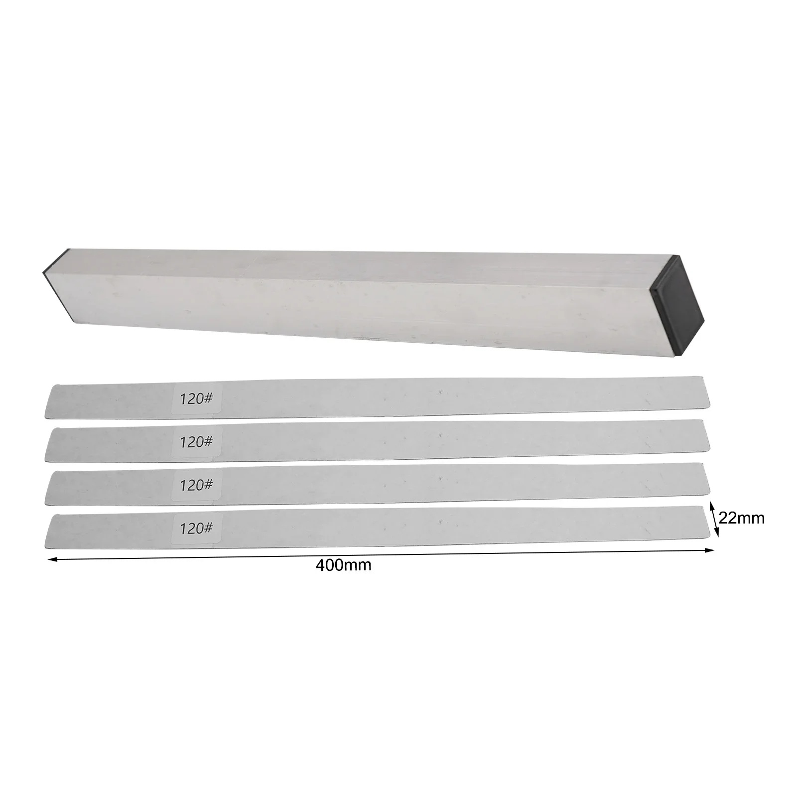 Guitar Neck Fret Beam Leveling Bar Luthier Tools With 6PCS Sandpaper Aluminum Fret Sanding Leveler Beam Leveling Bar