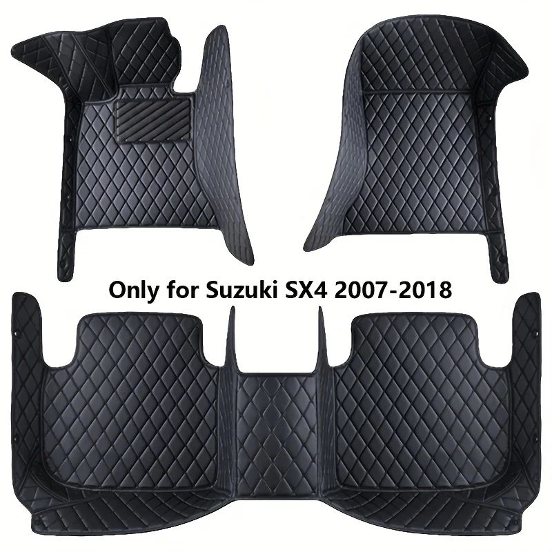 

Customized High-quality Mat NonSlip Car Floor Mats Full Set For Suzuki SX4 2007-2018 Interior Accessories Leather Carpets Rugs