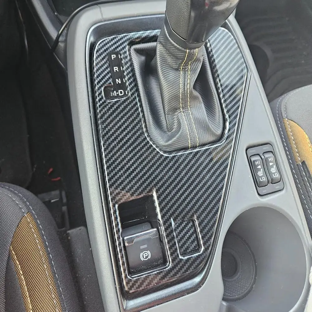 

Накладка на панель переключения передач, центральная консоль, матовый черный карбон, для Subaru Crosstrek Impreza 2023-2025, автоаксессуары