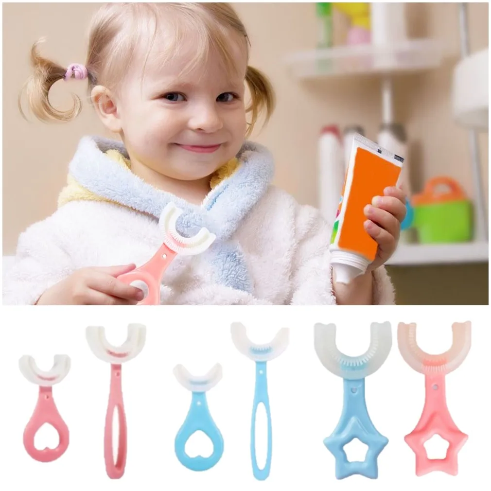 

Baby U-shaped Toothbrush Children 360 Degree Toothbrush Teethers Soft Silicone Baby Brush Kids Teeth Oral Care Hot Sale 2022