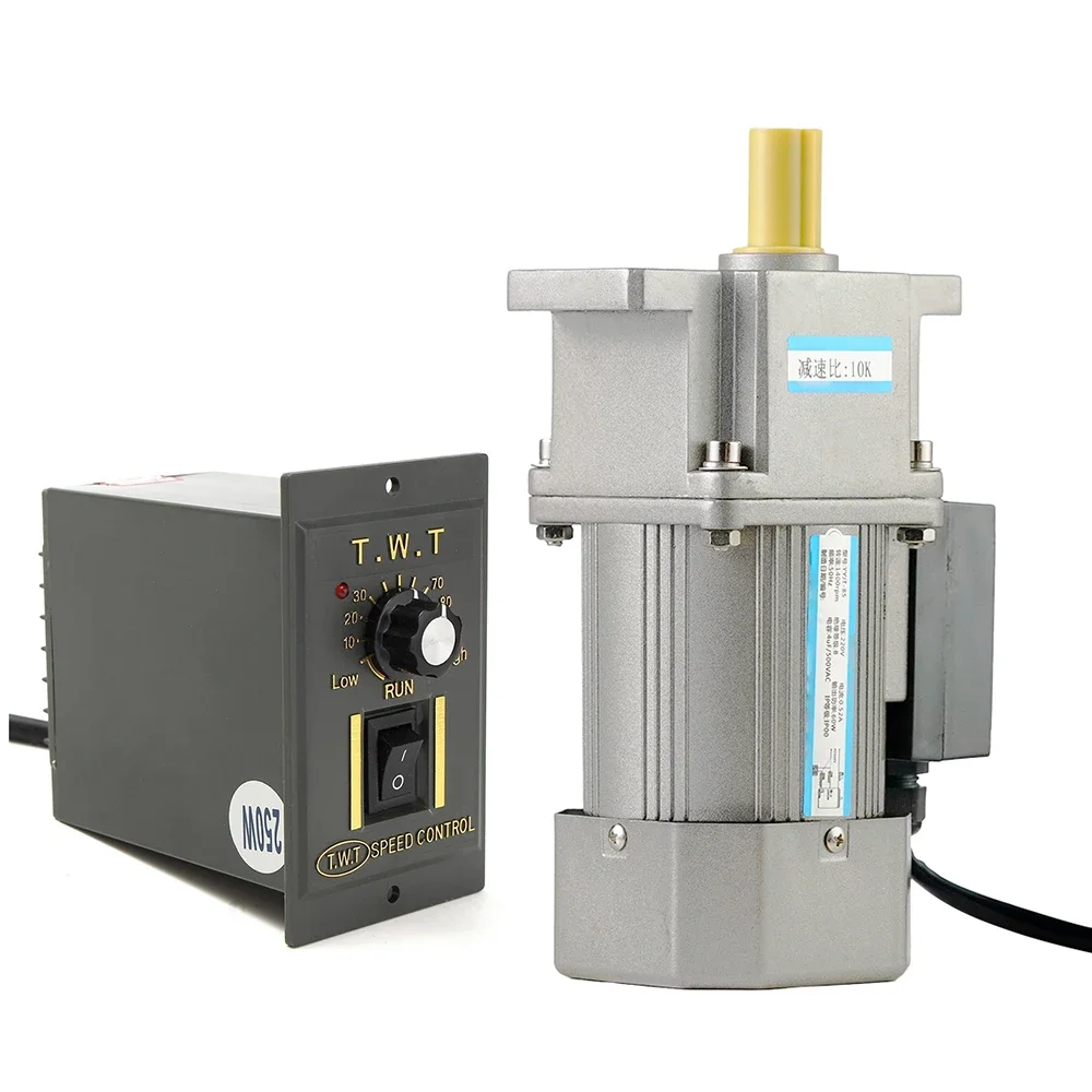 140W 47rpm 20Nm Single Phase 110V 1 AC Induction Variable Gear Motor with Gearbox