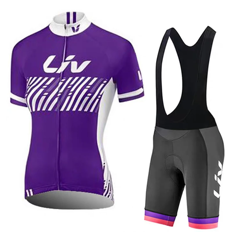 

LIV summer short sleeved cycling clothes women's cycling jerseys summer cycling bibs professional cycling clothes cycling tops