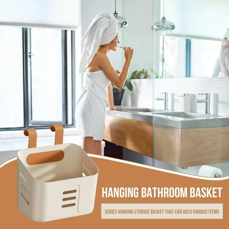 Shower Storage Basket Detachable Shower Basket Bathroom Buckets Hanging Bath Shelves Shelf Organizer For Shampoo Seasoning Jar