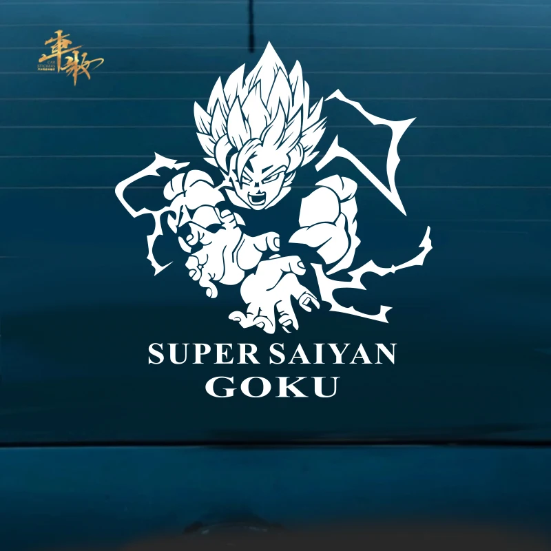 Dragon Ball Anime Sticker Saiyan Vegeta  Car Stickers Waterproof Sunscreen Laptop Window Trunk Sticker