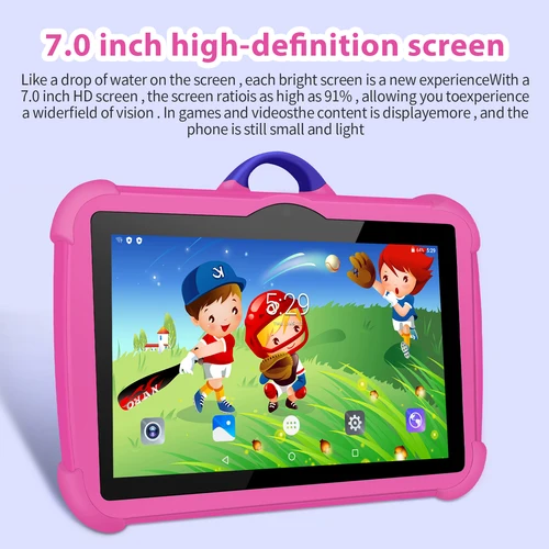 Imagen 2 del producto Nuevo patrón de dibujos animados tableta para niños 7 pulgadas Quad Core 4GB RAM 64GB ROM Android juegos educativos de aprendizaje tabletas regalos para niños