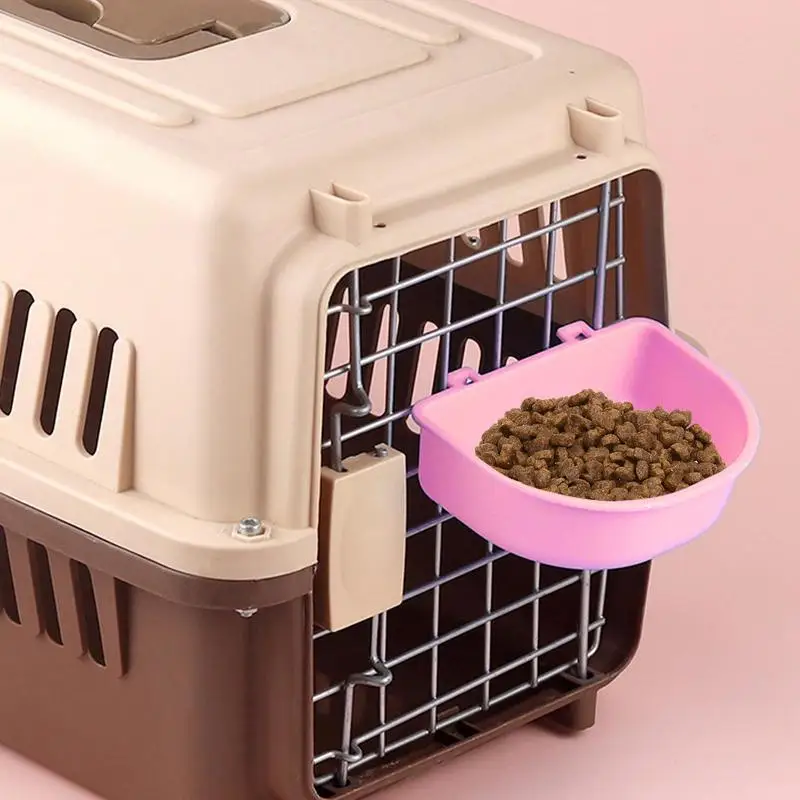 Small Pet Food Feeder Bowl Cage Hook Up Hanging Bowl Water Drinking Device Dog Cats Feeding Cup Rabbit Feede