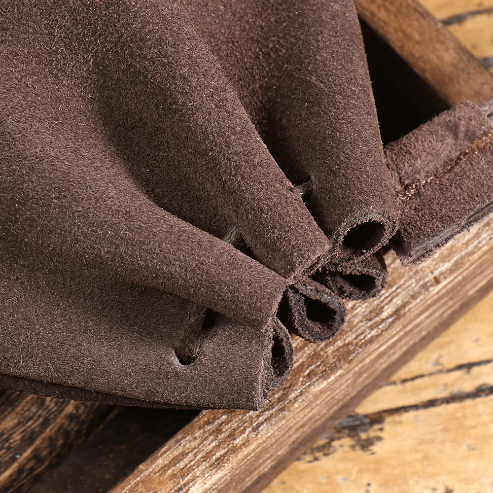 LUOKIR Herren-Geldbörse aus echtem Leder, schlicht, Vintage, kleine Kartentasche, Damen-Geldbörse aus Rindsleder, Schlüssel, Geld, Kordelzug, Aufbewahrungstaschen – Detail 9