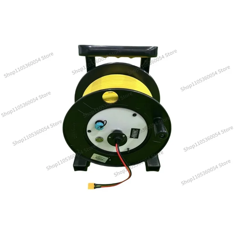 For Underwater Robot Zero Buoyancy Cable Tray, Manual Take-up, Slip Ring, Zero Buoyancy Cable, Signal Cable Take-up Tray