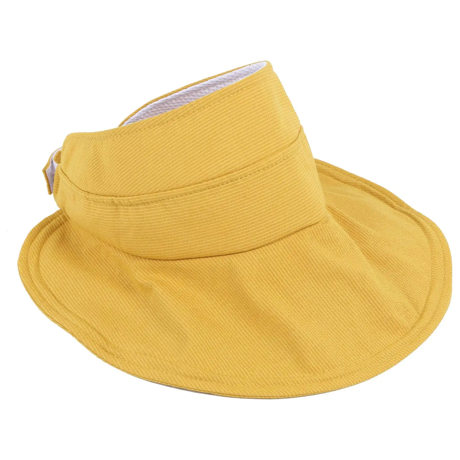 Female Korean Version Of the Tide Sunscreen Sunscreen Face Wild Summer Sun Hat Empty Top Hat Yellow