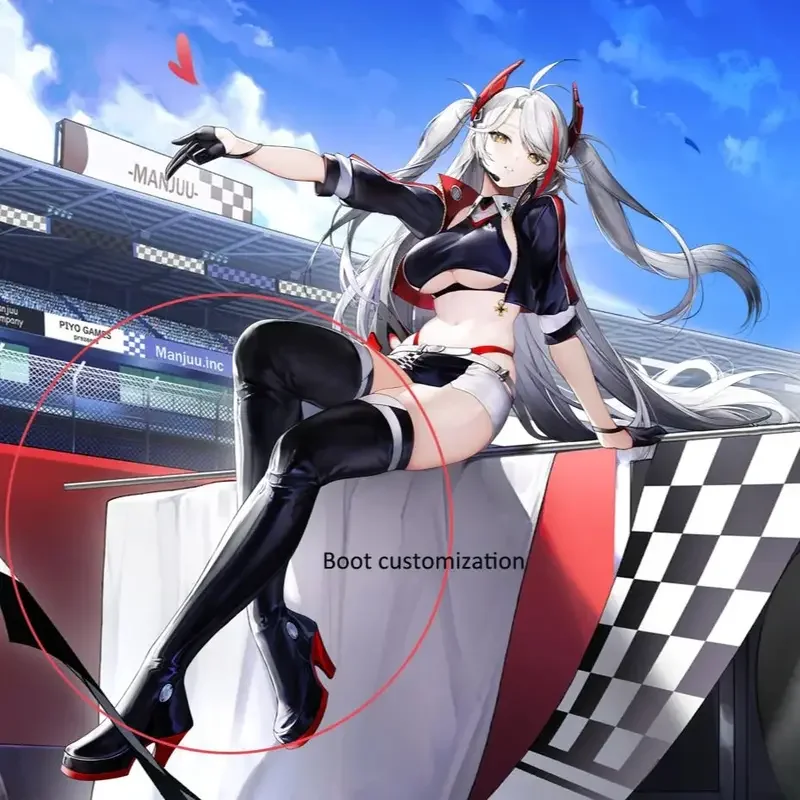 

FC6Presell Azur Lane Prinz Eugen Cosplay Costume Final Lap Prinz Eugen Race Queen Cosplay Outfit Sexy Jacket Women Halloween!