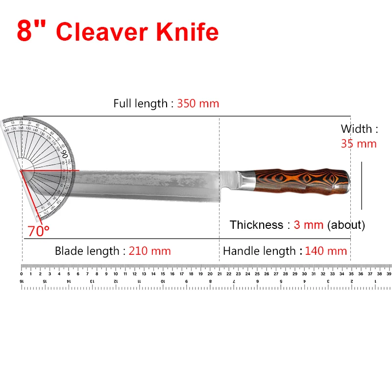 Japanese Knife Sashimi Salmon Sushi Knife Damascus Steel Blade Fish Filleting Cooking Knife Chef Meat Cleaver