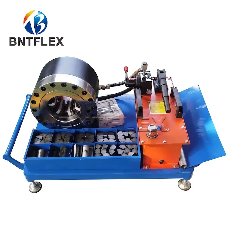 Mobile High Pressure Industrial Rubber Hydraulic Hose Pipe Fitting Connector Press Cutting and Crimper Crimping Tool Machine