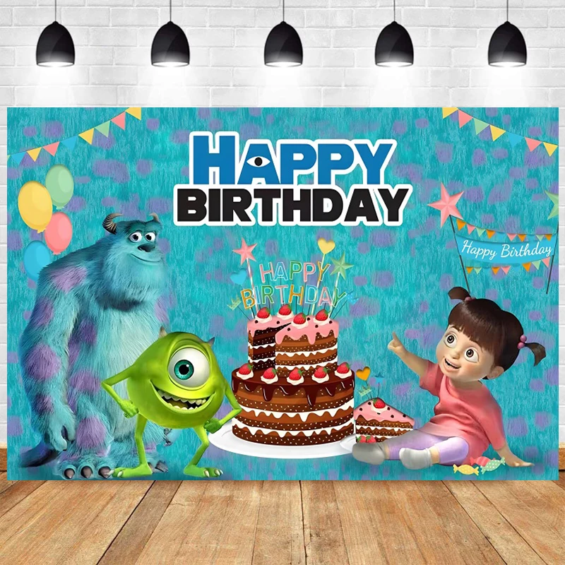 Decorazioni per Feste con Sfondo Monsters University: Il Migliore Sfondo per Eventi e Fotografia a Casa