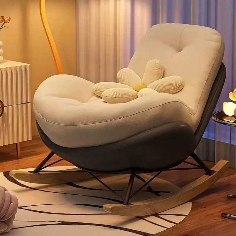Lazy Sofa for Bedroom Balcony Leisure Chair Adult Nap Sofa Household Penguin Rocking Chair