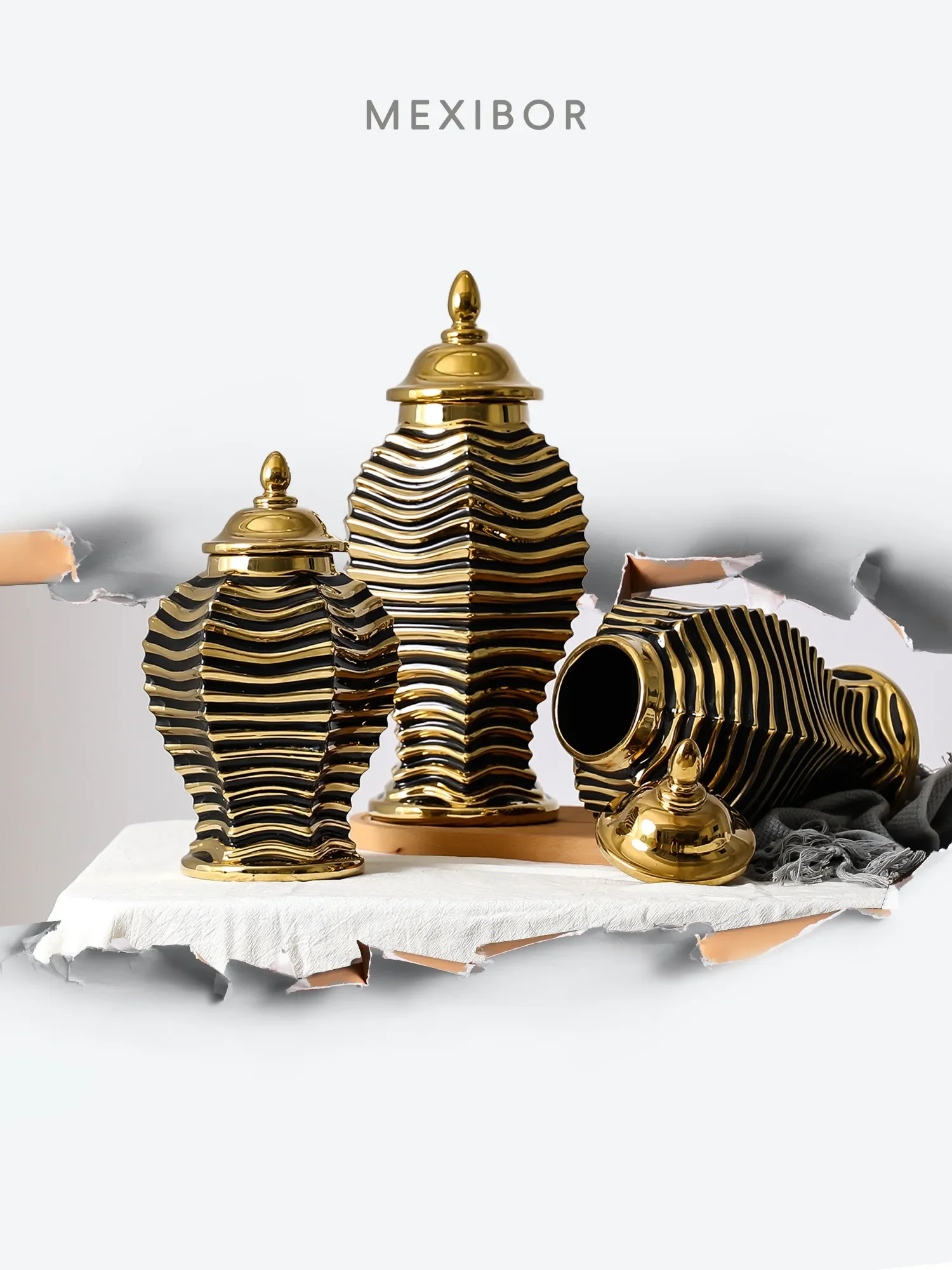 Vintage Italian ceramic  decoration  home accessories ornaments dark tones soft furnishings design export models