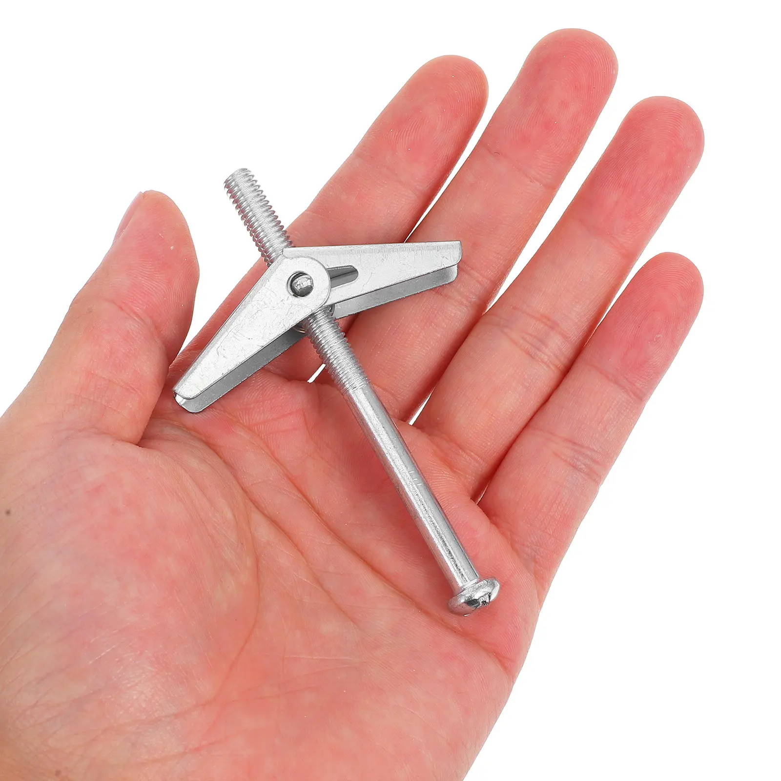 32Pcs Metal Toggle Bolt Set with Wing Nuts Versatile Drywall Anchors for Cabinets Shelves Mirrors Reliable Sheet Rock Screws