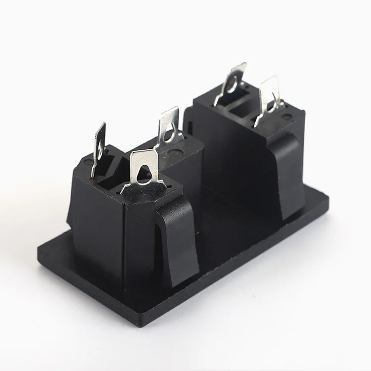 2-in-1 industrial socket Black 2-hole 3-hole 5-hole 3-socket / 2-socket AC power socket