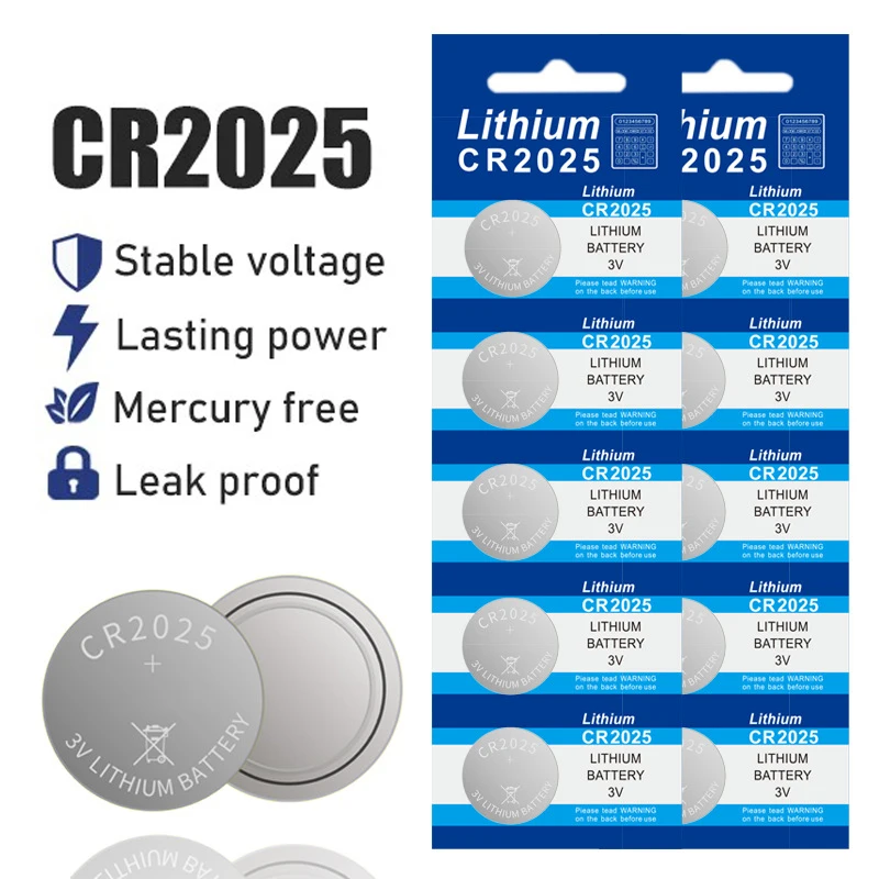 5-50PCS 3V CR2025 Lithium Button Battery DL2025 BR2025 5003LC LM2025 CR 2025 Coin Cell Watch Batteries for Toys Clock Car Remote