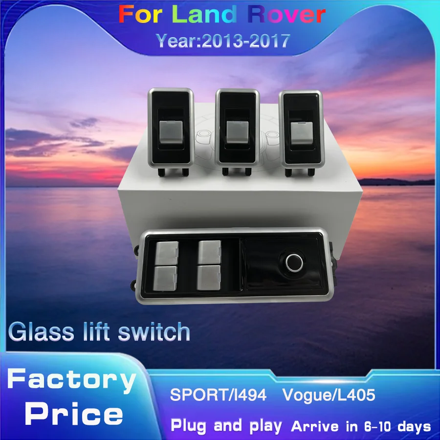 

For Land Rover Sport L494 Vogue L405 2014-2017 Power Window Switch Buttons Plug and Play