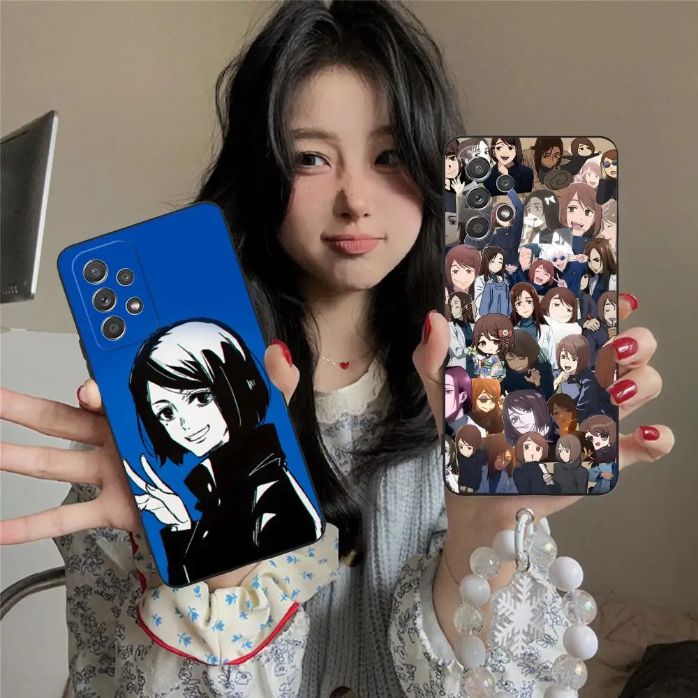 Jujutsu Kaisen Shoko Leiri funda de teléfono para Samsung Galaxy A56 55 54 53 52 51 36 35 34 23 16 15 5G cubierta de Color para teléfonos móviles