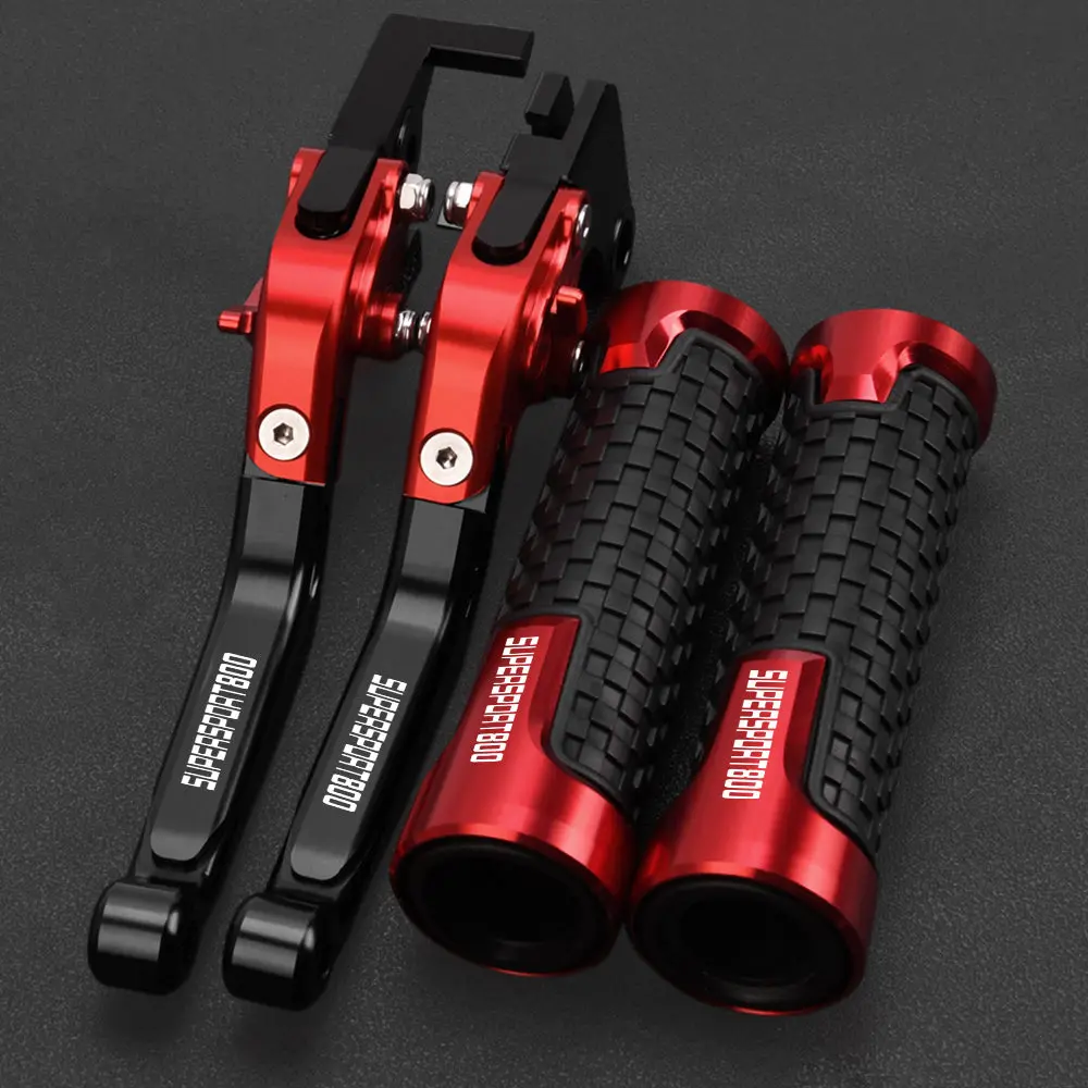 For DUCATI 800Supersport 800 Supersport 2003 Motorcycle CNC aluminum Adjustable Extendable Brake Clutch Levers Handle Grips Ends