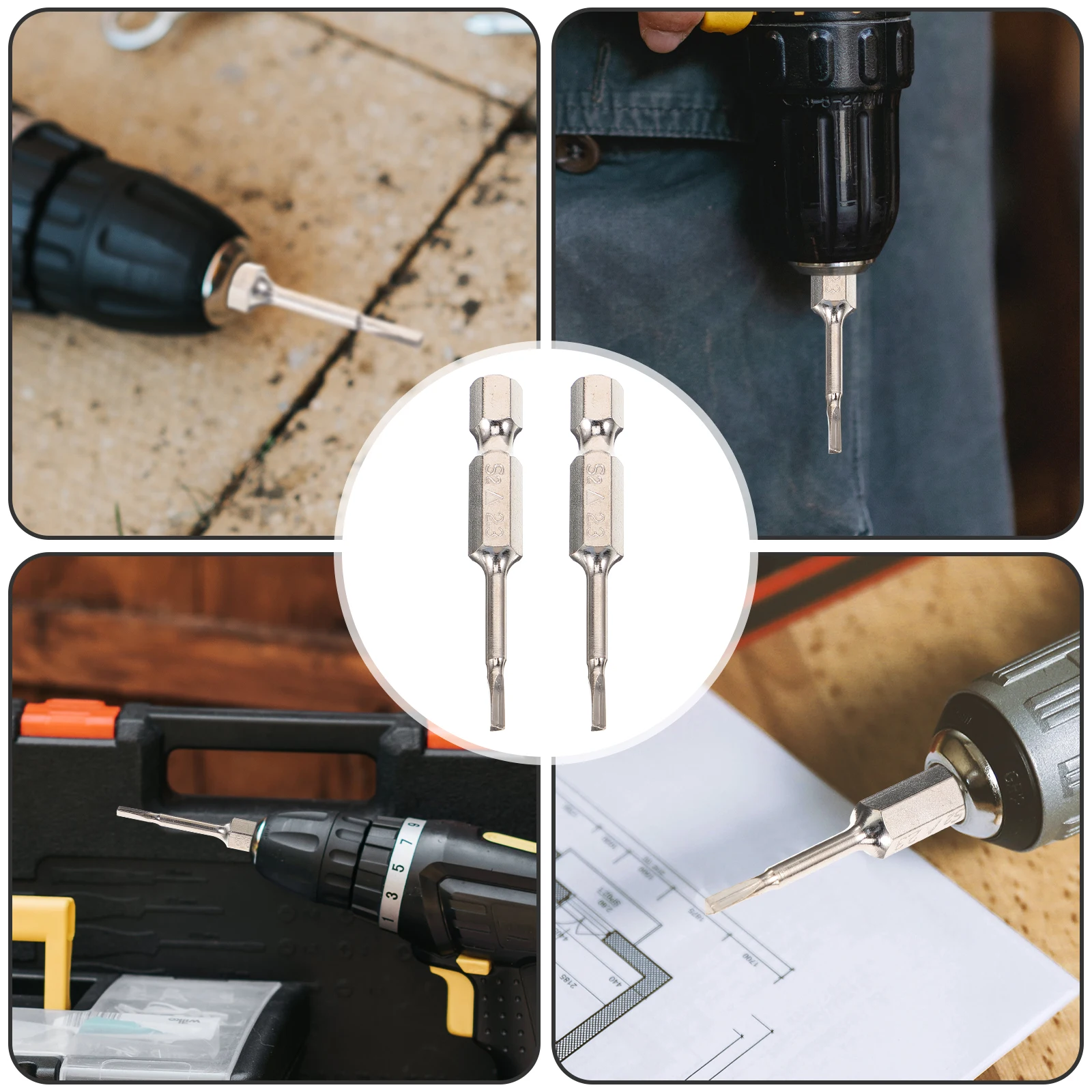 

Triangle Screwdriver Bit Set Screwdriver Tip For Auto Parts Chainsaws Electronics Durable Shock-Resistant Alloy
