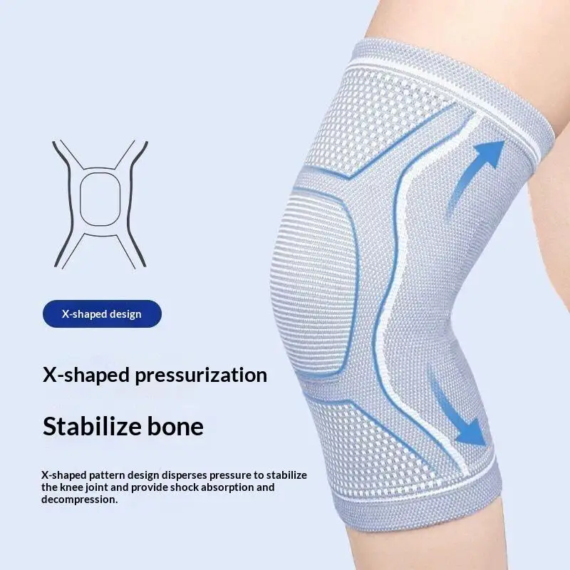 Breathable Compression Knee Brace With Adjustable Non Slip: Straps Joint Pain Relief Warmth Exercise Support