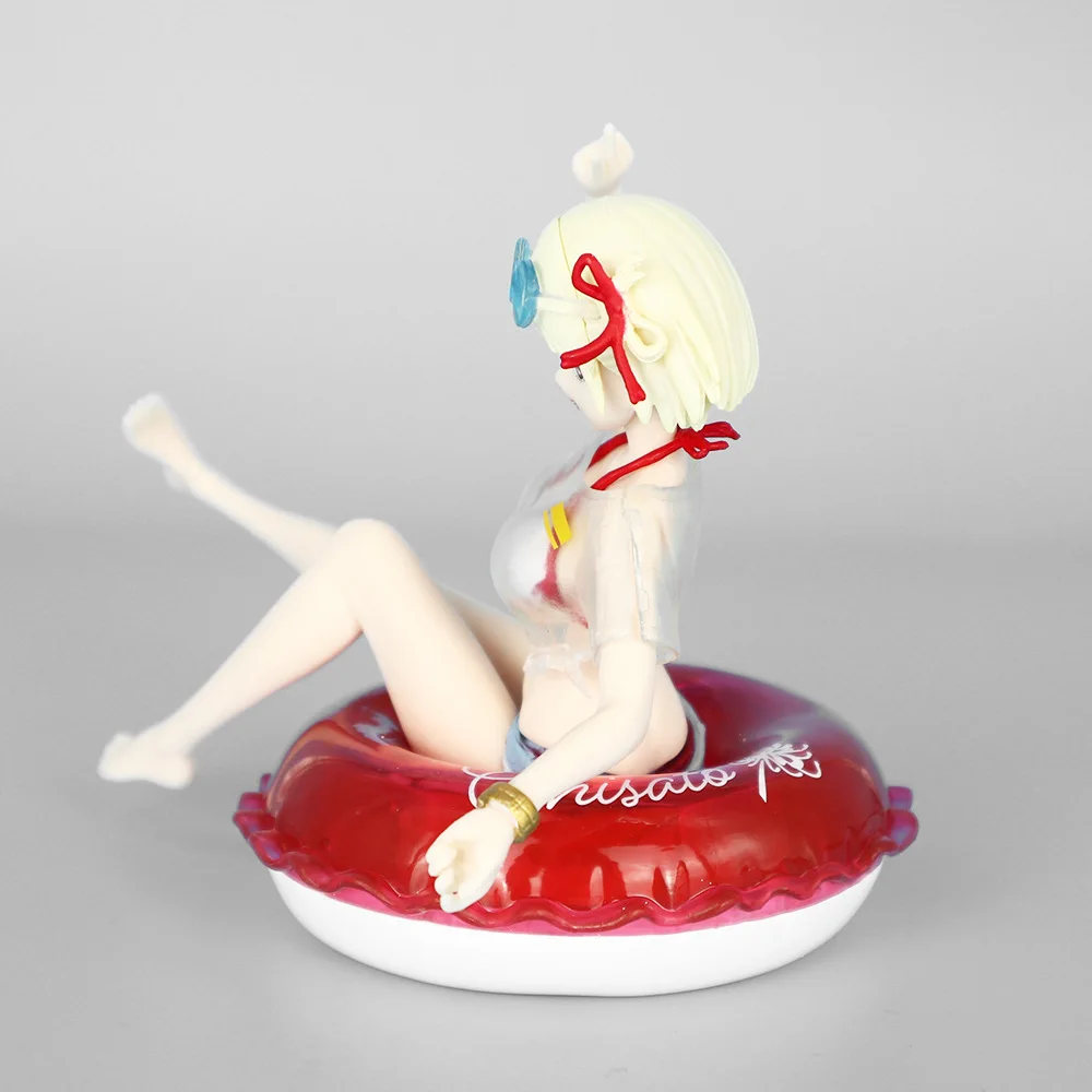 10cm Lycoris Recoil Nishikigi Chisato In Swimsuit Anime Girl Figure Model Statue Boys Collection Desktop Decoration Ornament Toy