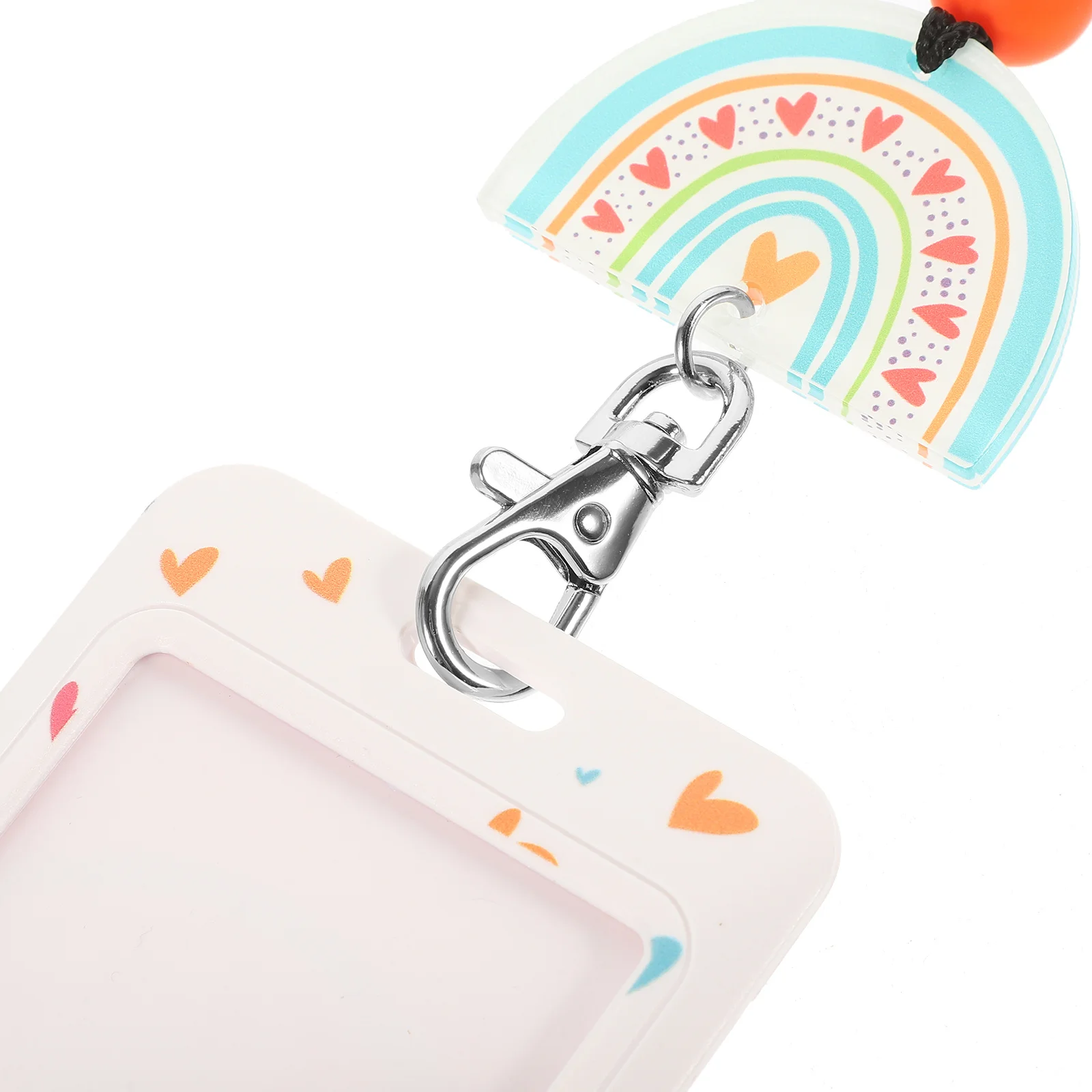 

1Set Id Card Holder Zinc Alloy Silicone Clear Front Window Vertical Badge Protector Slide Open Card Sleeve