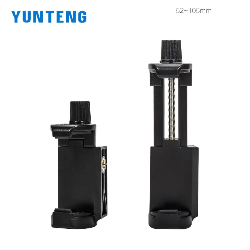 YUNTENG Mobile Phone Clip for iPhone Xiaomi Samsung Tripod Selfie Stick Cross Bar Smartphone Live Stream Photography Accessory view 2