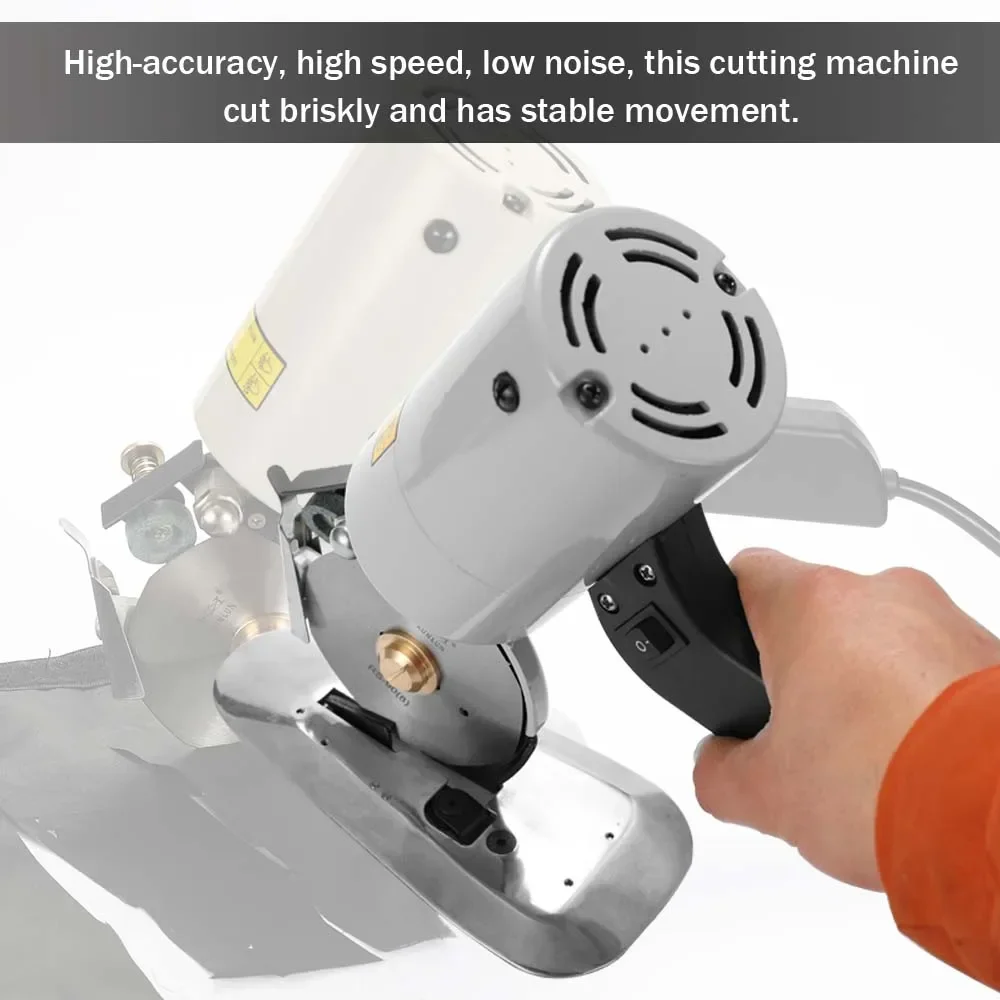 Electric Portable Low-Noise Lightweight Cloth Cutter Fabric Round Cutting Machine TY-90B Tools